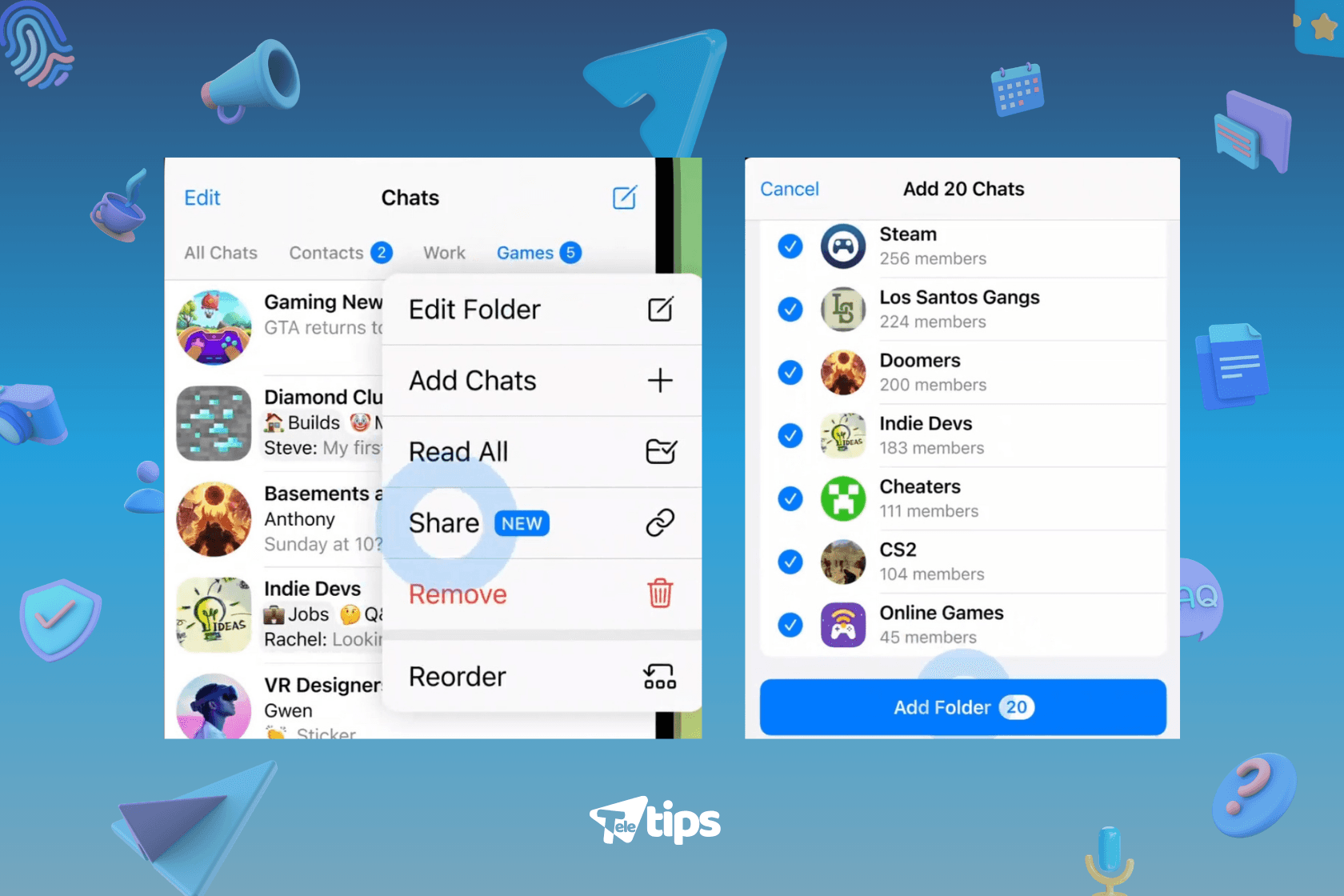 How to Use Shareable Folders in Telegram image 