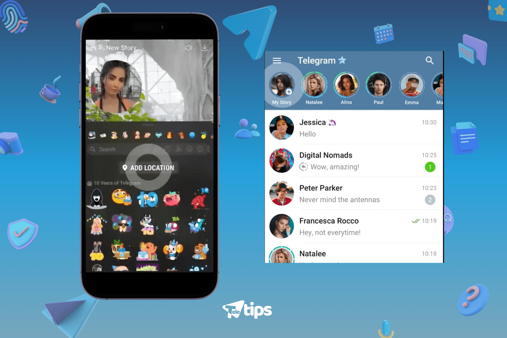 How to Use Dual Camera Mode on Telegram Stories image 